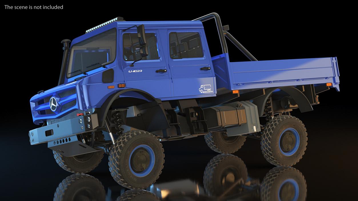 3D model Mercedes Benz Trucks Rigged Collection 2