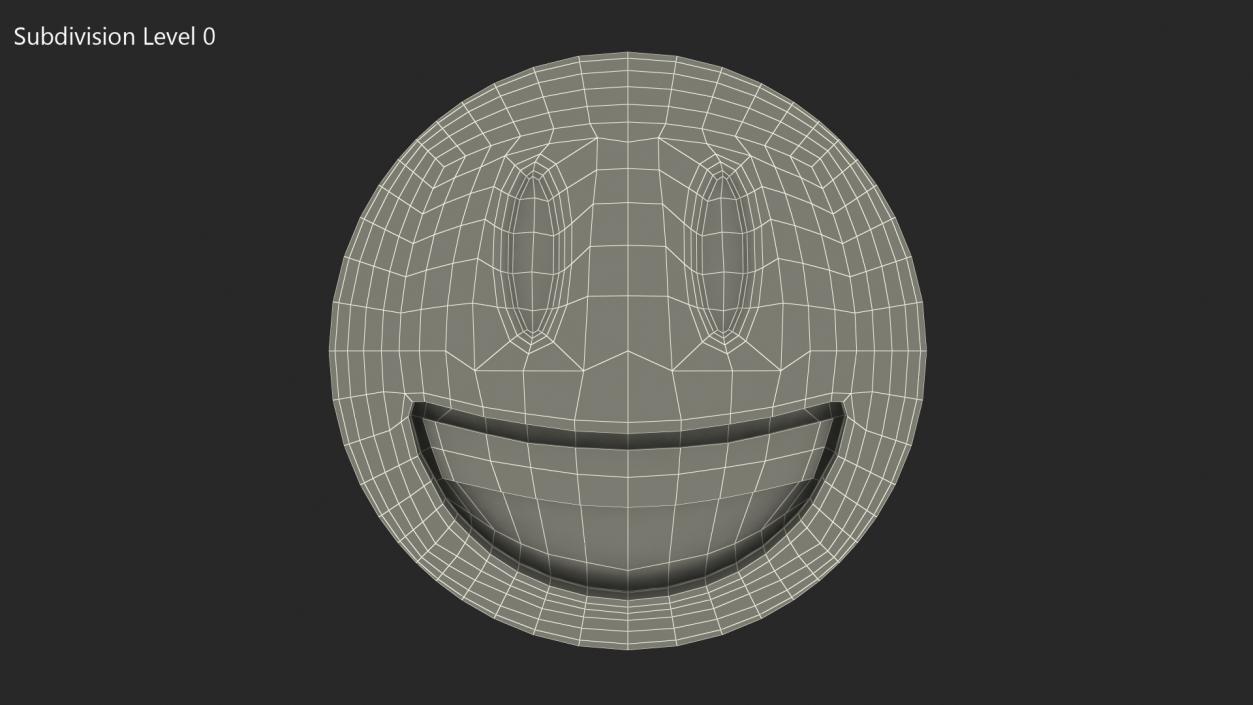 3D Smiling Emoji model