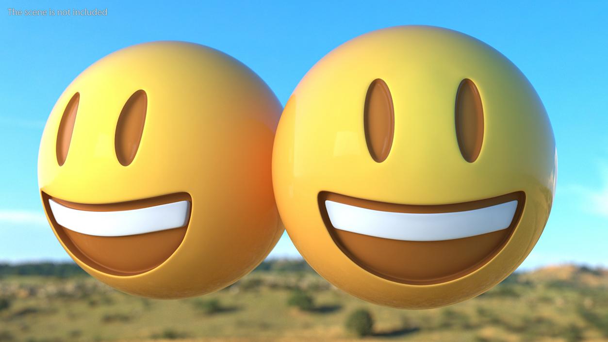 3D Smiling Emoji model