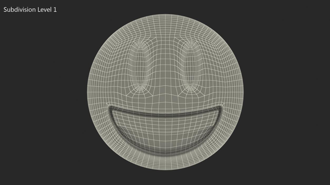 3D Smiling Emoji model