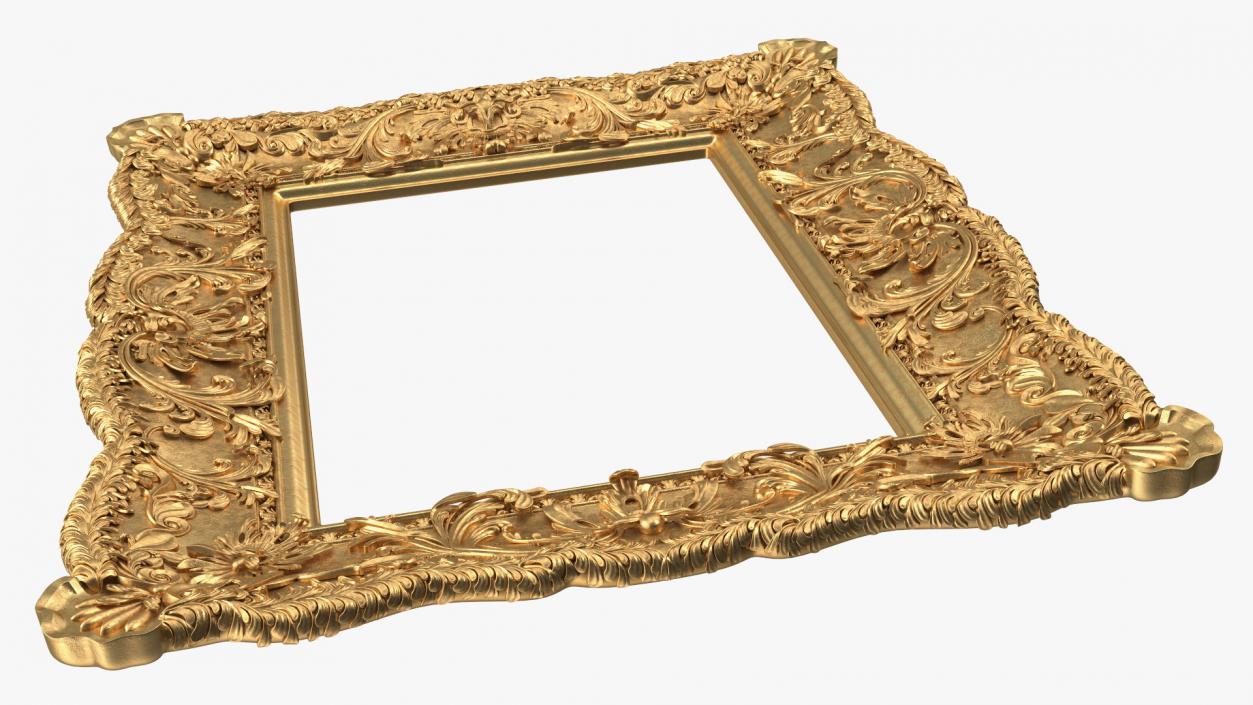 3D Ornate Baroque Picture Frame model