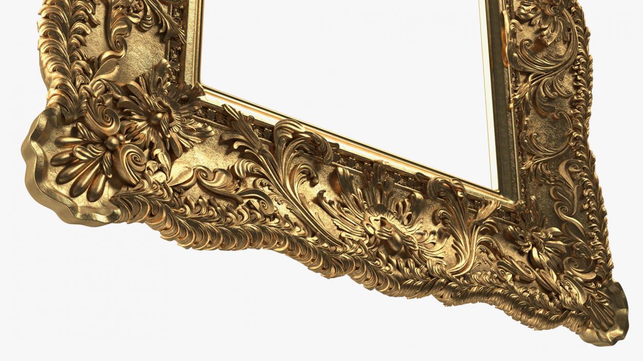 3D Ornate Baroque Picture Frame model