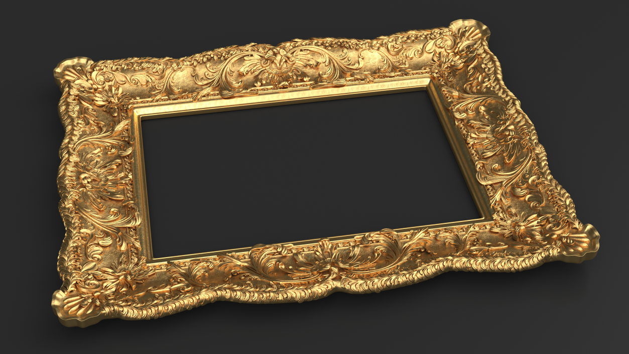 3D Ornate Baroque Picture Frame model