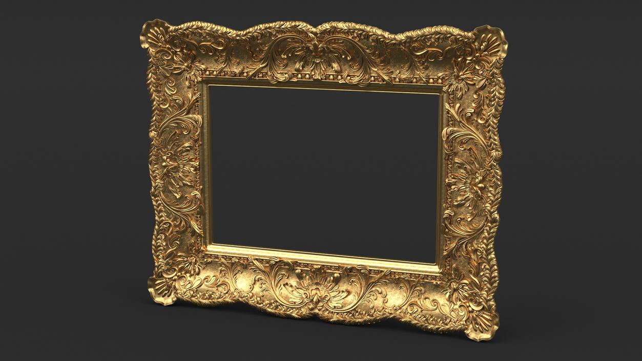 3D Ornate Baroque Picture Frame model