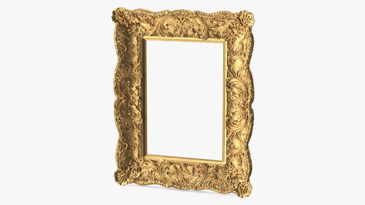 3D Ornate Baroque Picture Frame model