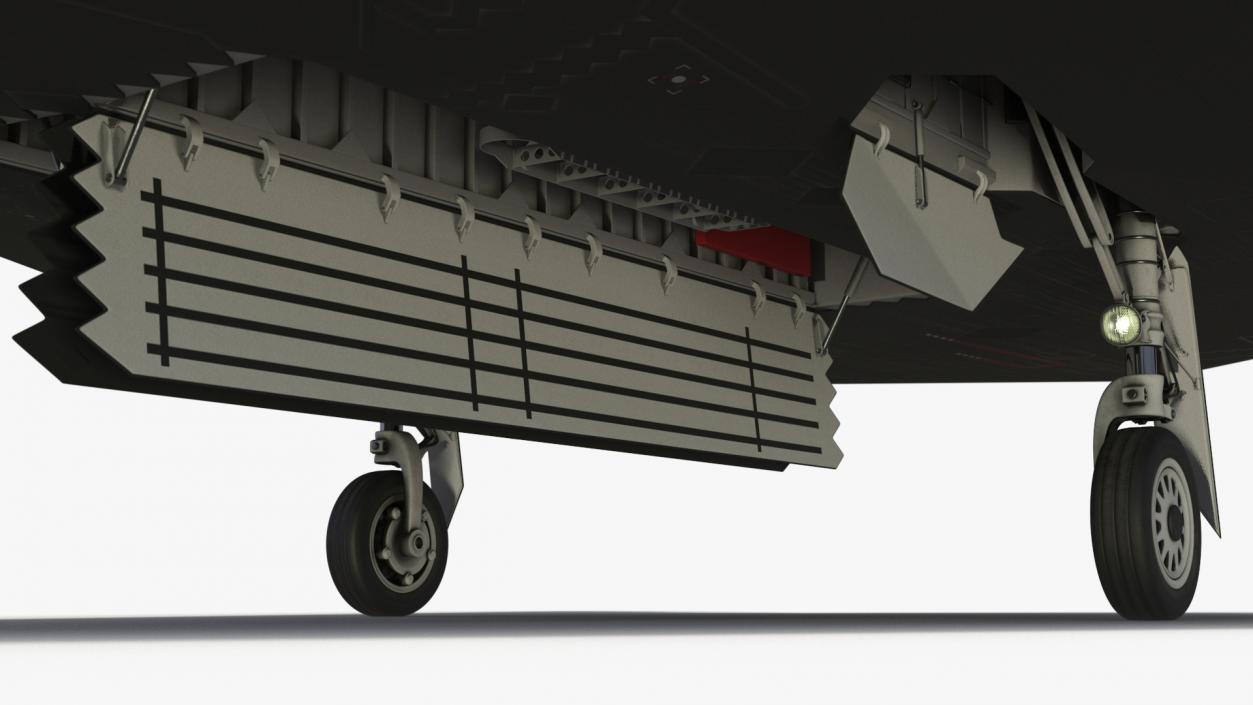 Stealth F-117 Nighthawk with Pilot in Flight 3D model