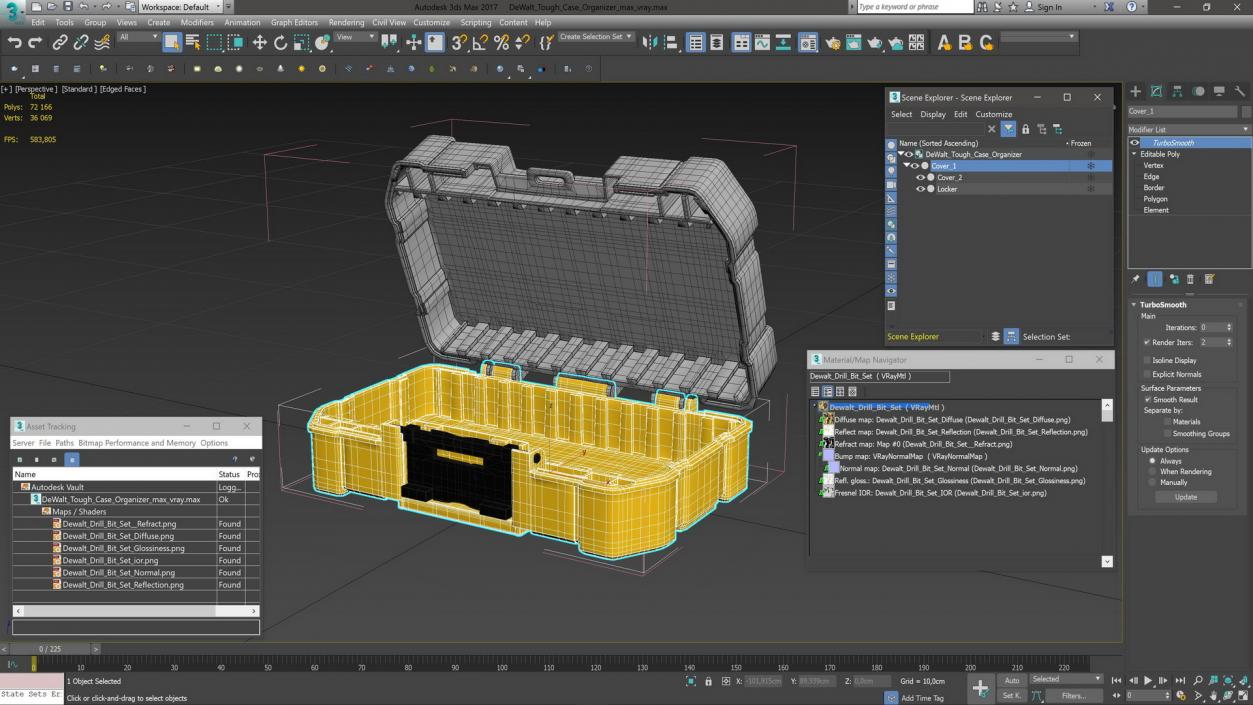 DeWalt Tough Case Organizer 3D