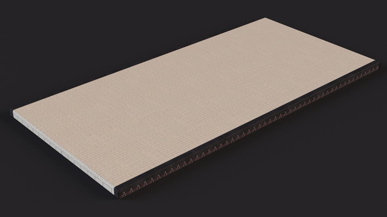 Traditional Tatami Straw Matress 3D