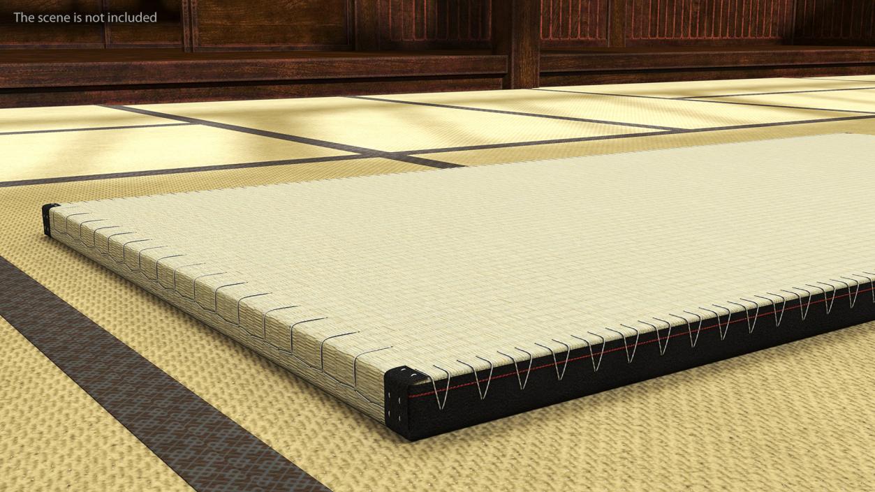 Traditional Tatami Straw Matress 3D