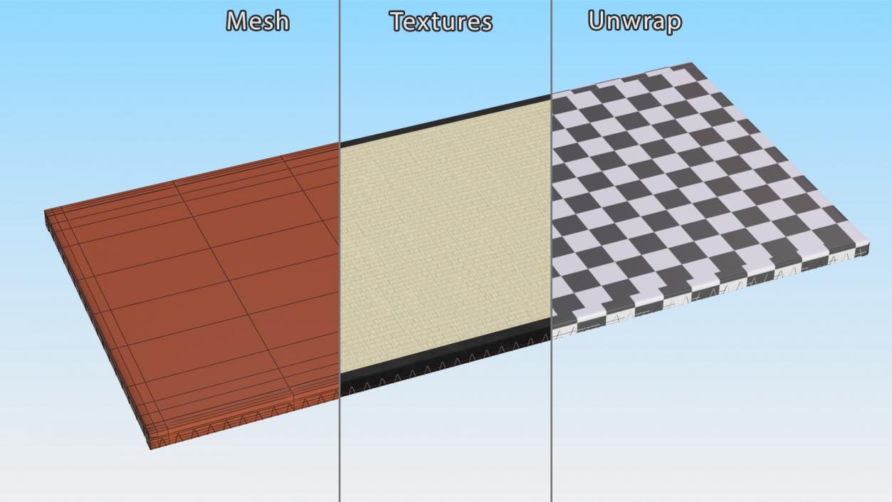 Traditional Tatami Straw Matress 3D