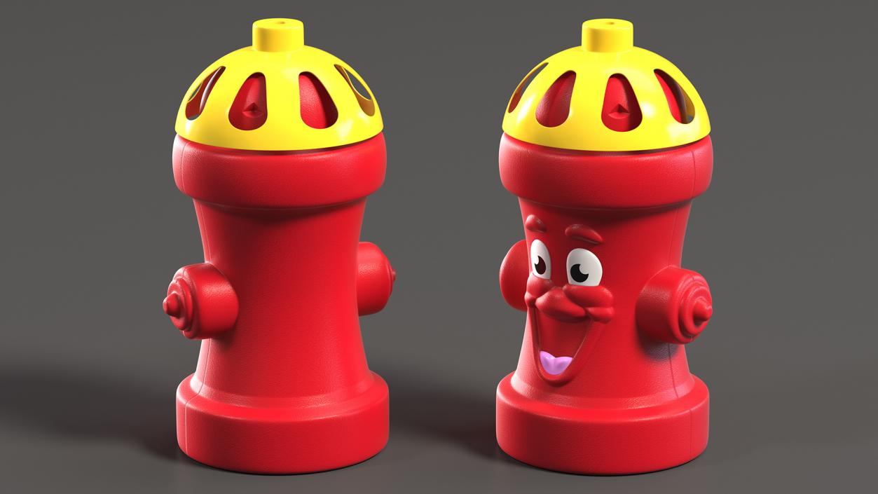 Red Fire Hydrant Children Toy 3D model