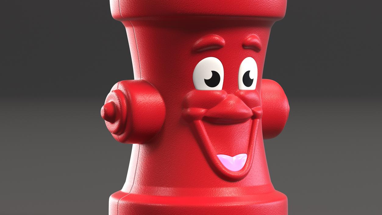 Red Fire Hydrant Children Toy 3D model