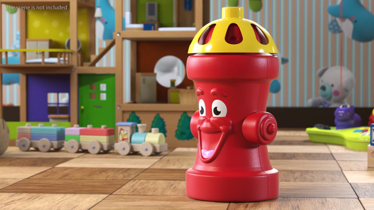 Red Fire Hydrant Children Toy 3D model