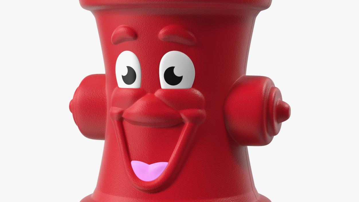 Red Fire Hydrant Children Toy 3D model