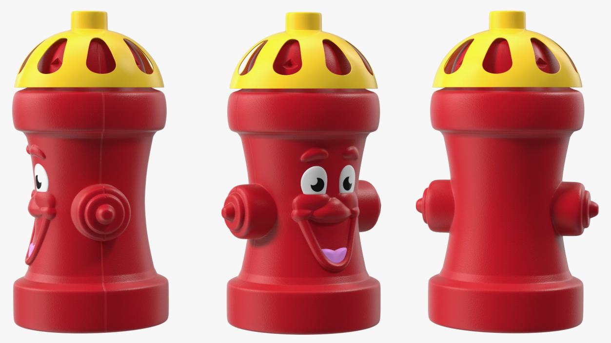 Red Fire Hydrant Children Toy 3D model