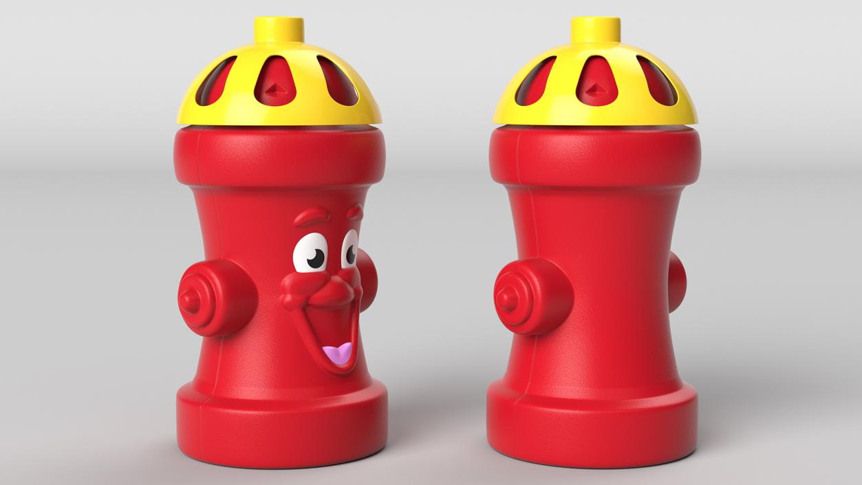 Red Fire Hydrant Children Toy 3D model