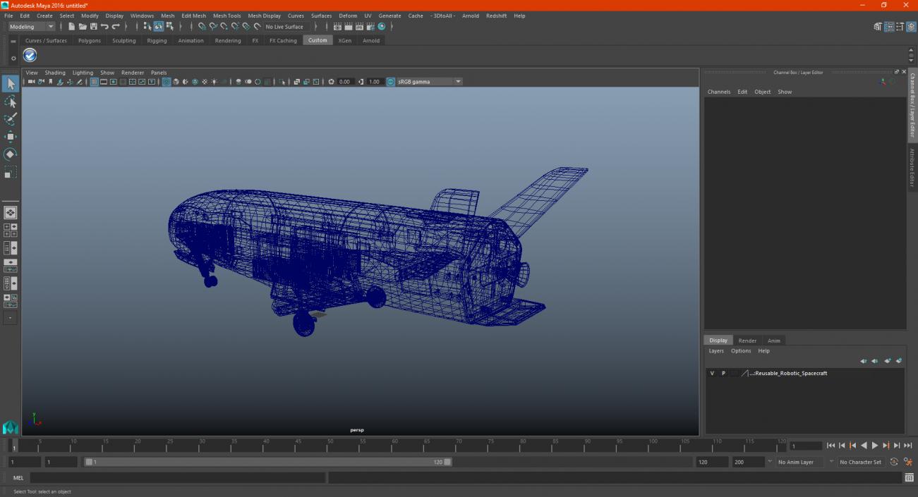 3D Robotic Spacecraft model