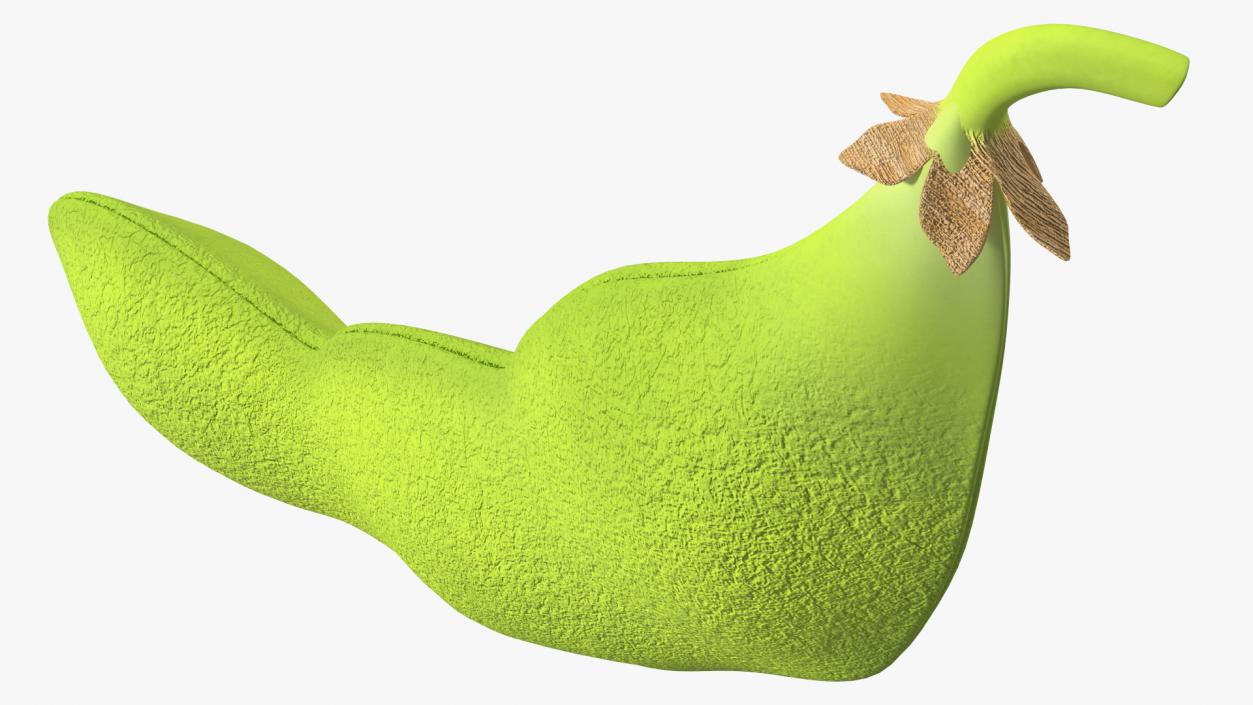 Green Soybean Pod 3D