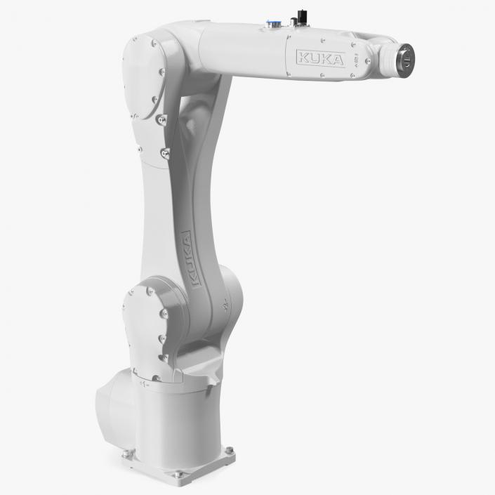 Robot Arm Kuka R1100 White Rigged for Maya 3D