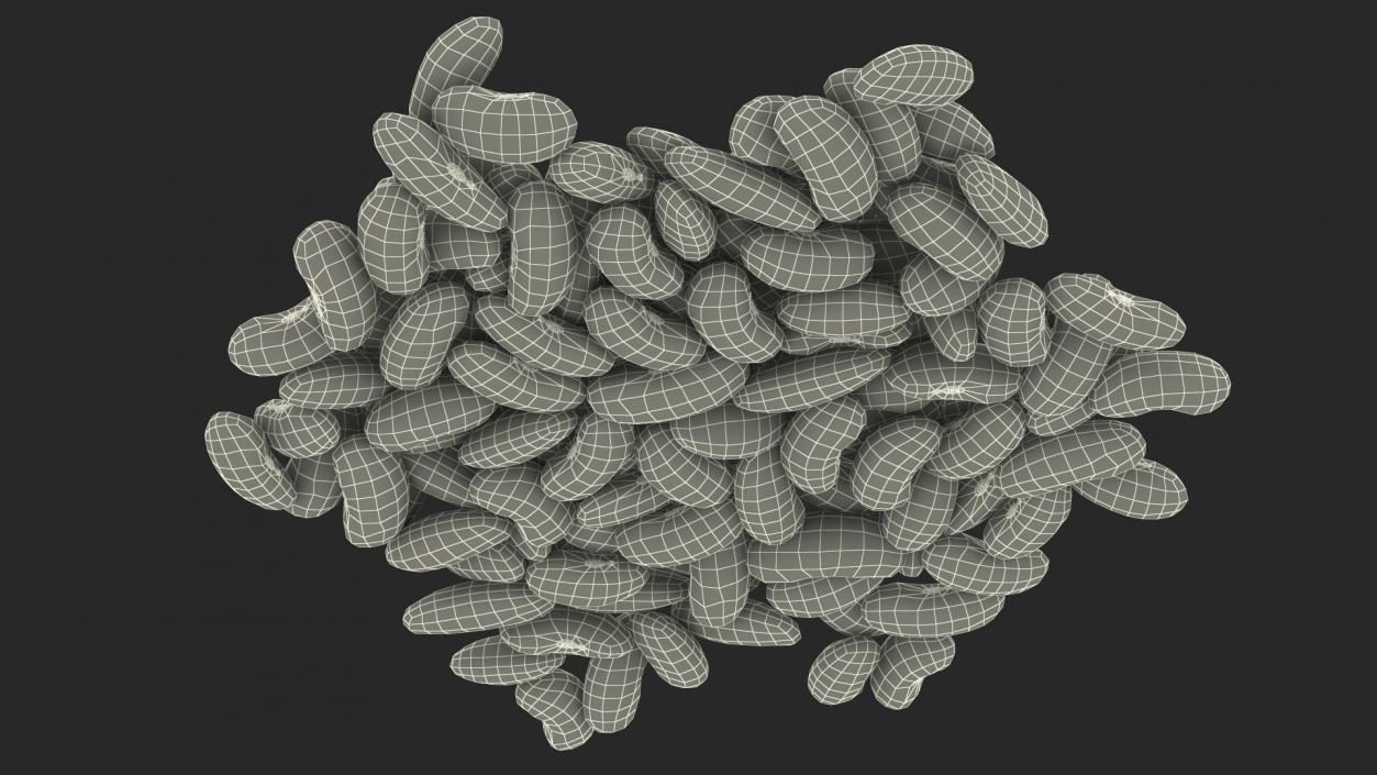 3D model Pile of Light Red Kidney Beans