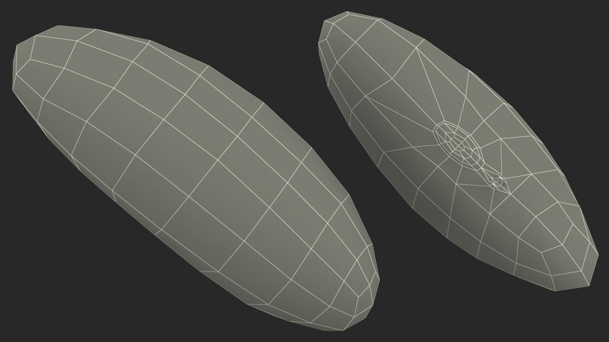 3D model Pile of Light Red Kidney Beans