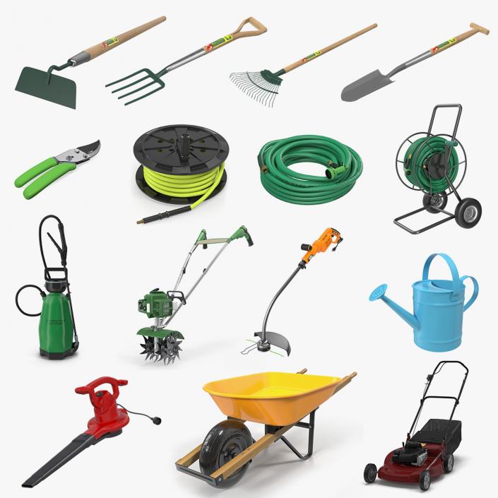 3D model Garden Tools Collection 4