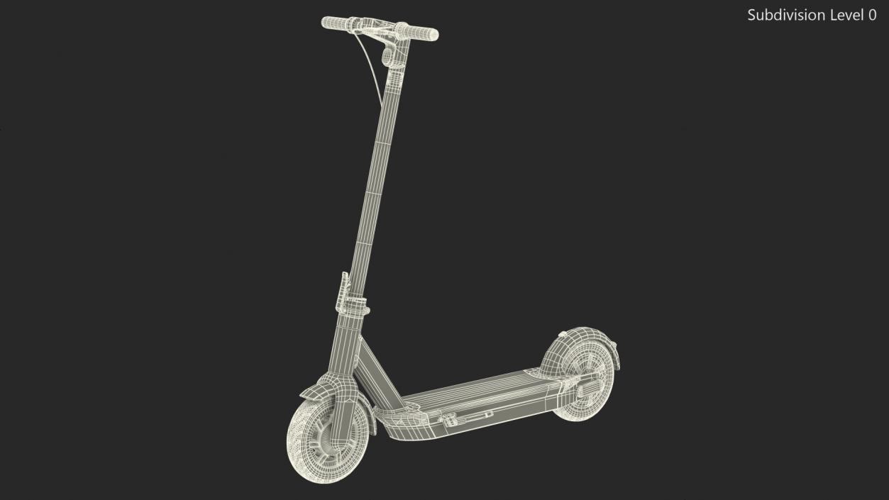 3D Electric Scooter Rigged model