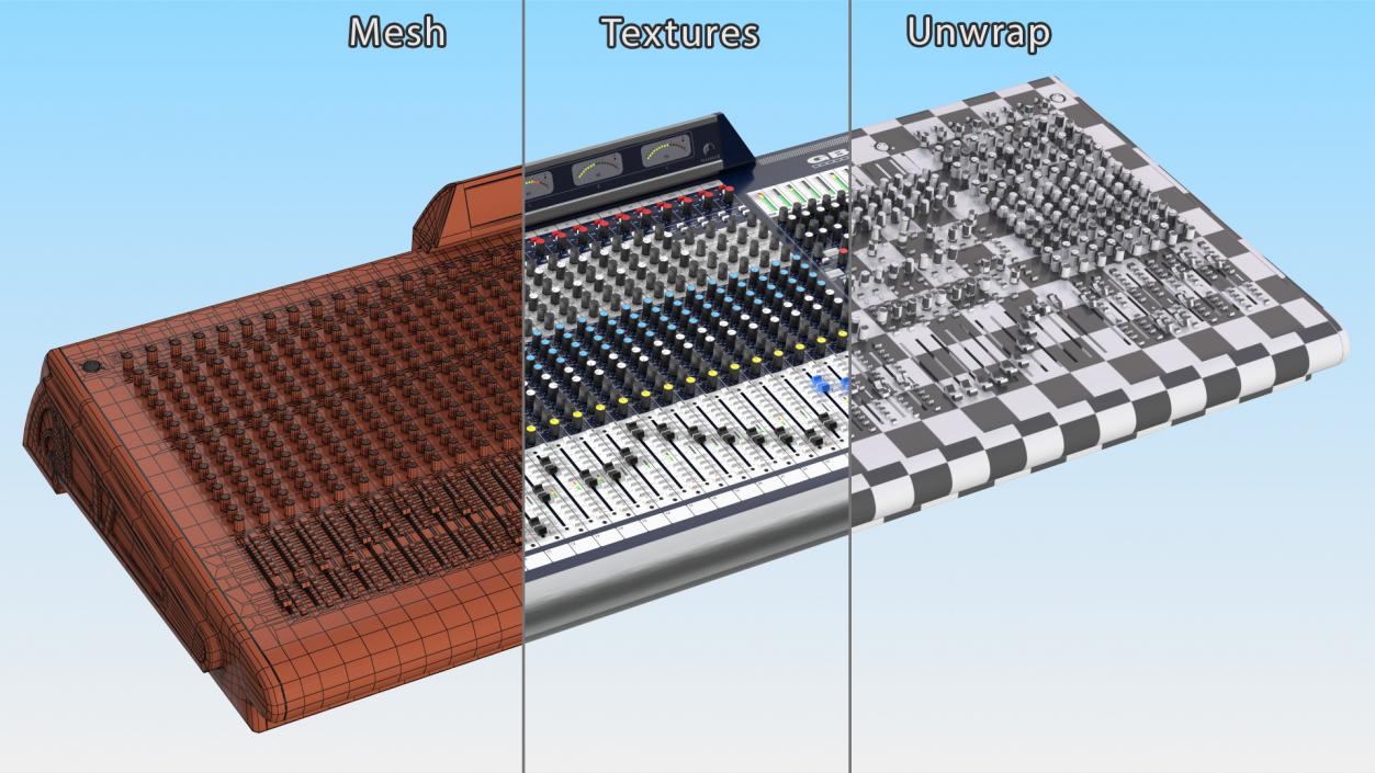 3D model Professional Audio Mixer Light