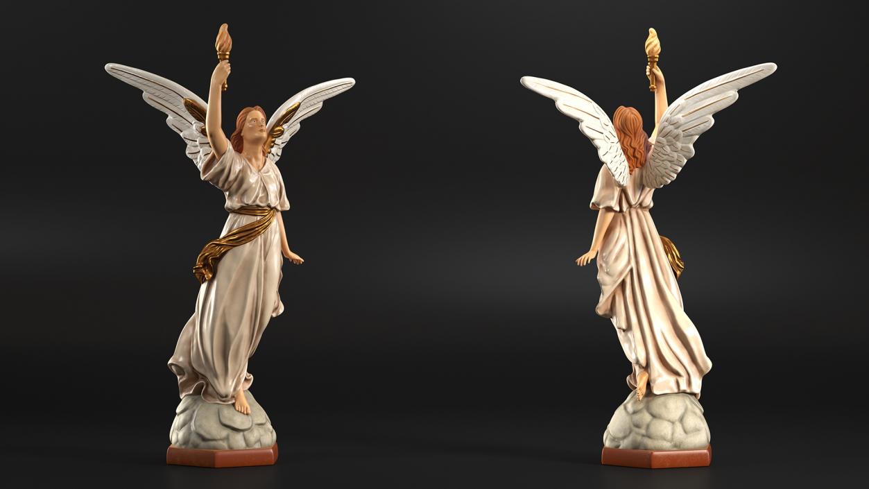 3D Angel of Light Statue