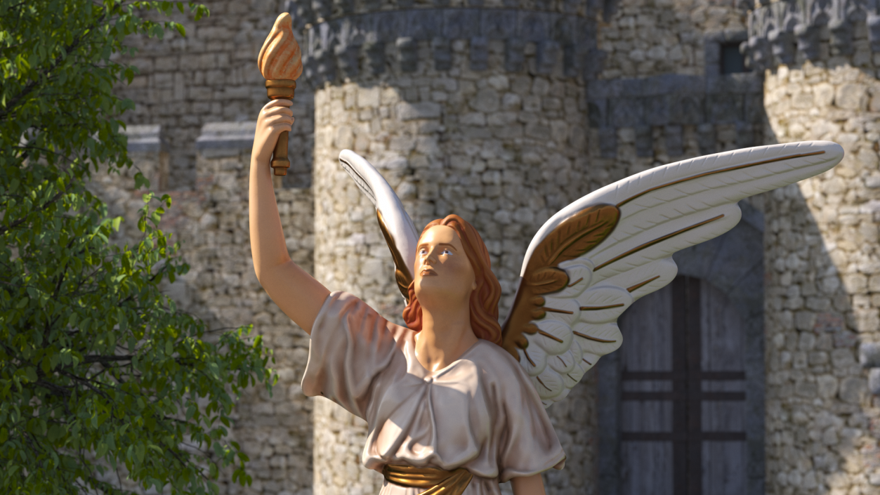 3D Angel of Light Statue