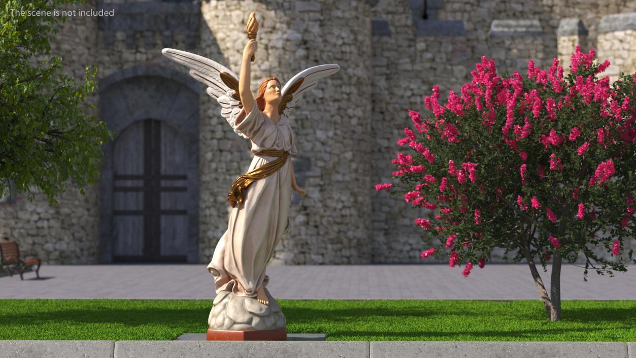 3D Angel of Light Statue