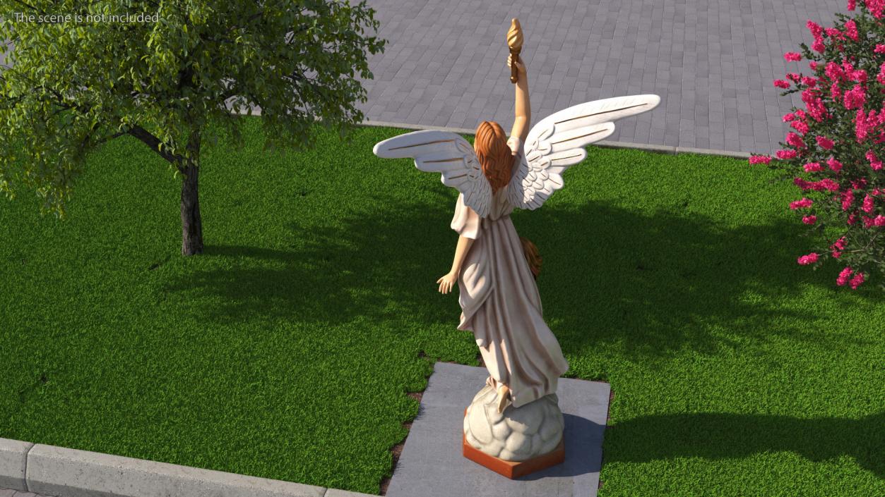 3D Angel of Light Statue