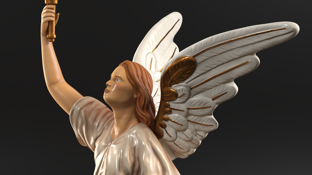 3D Angel of Light Statue