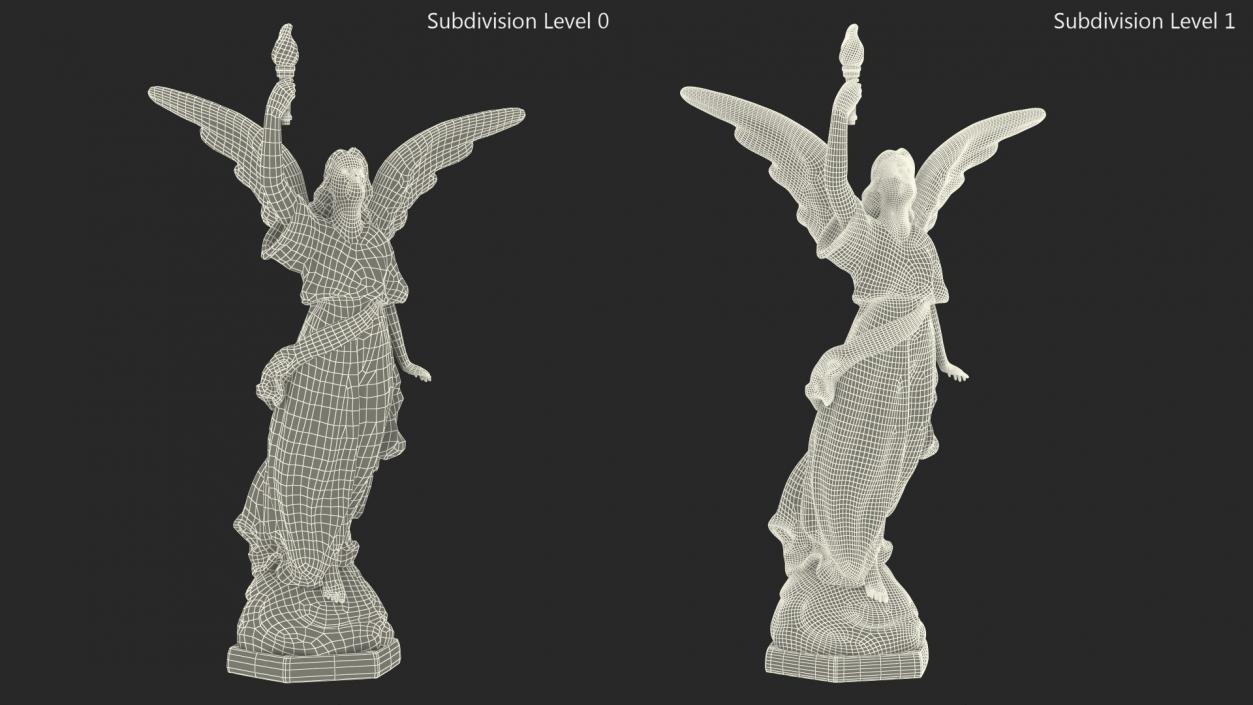 3D Angel of Light Statue