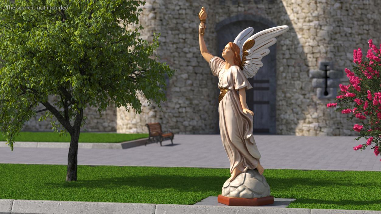 3D Angel of Light Statue