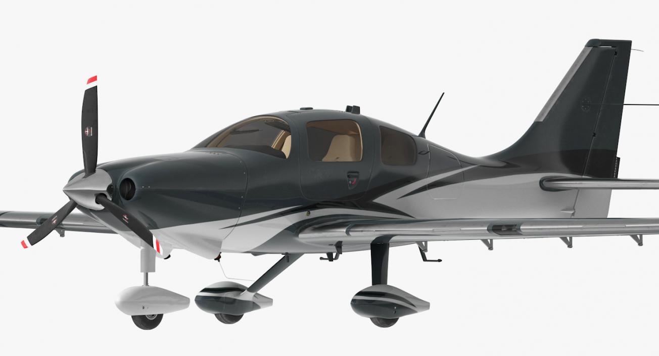 4 Seater Private Plane 3D