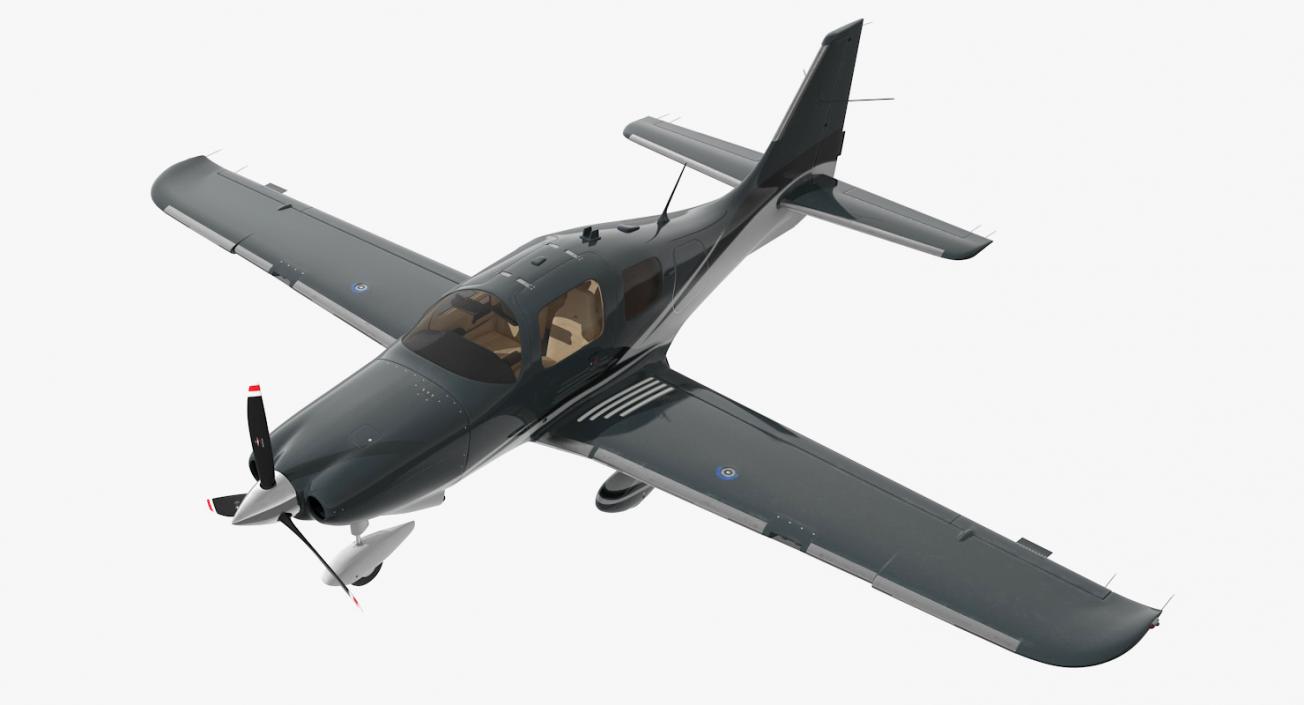 4 Seater Private Plane 3D