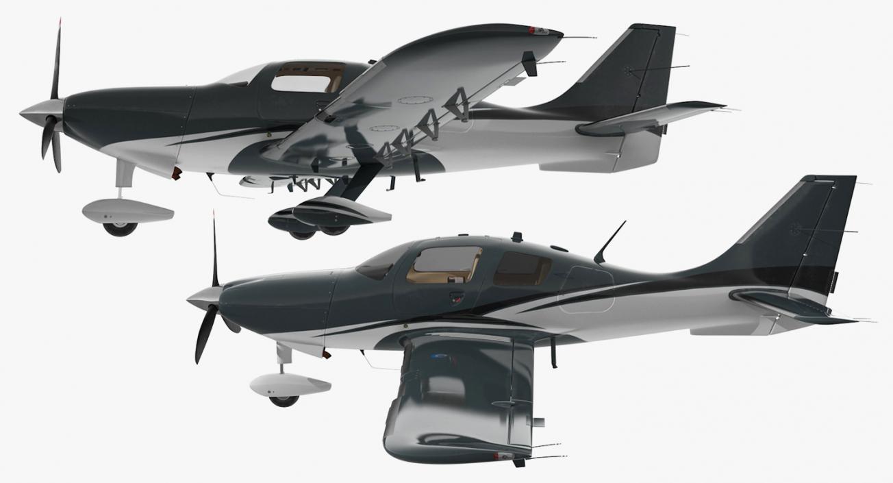 4 Seater Private Plane 3D