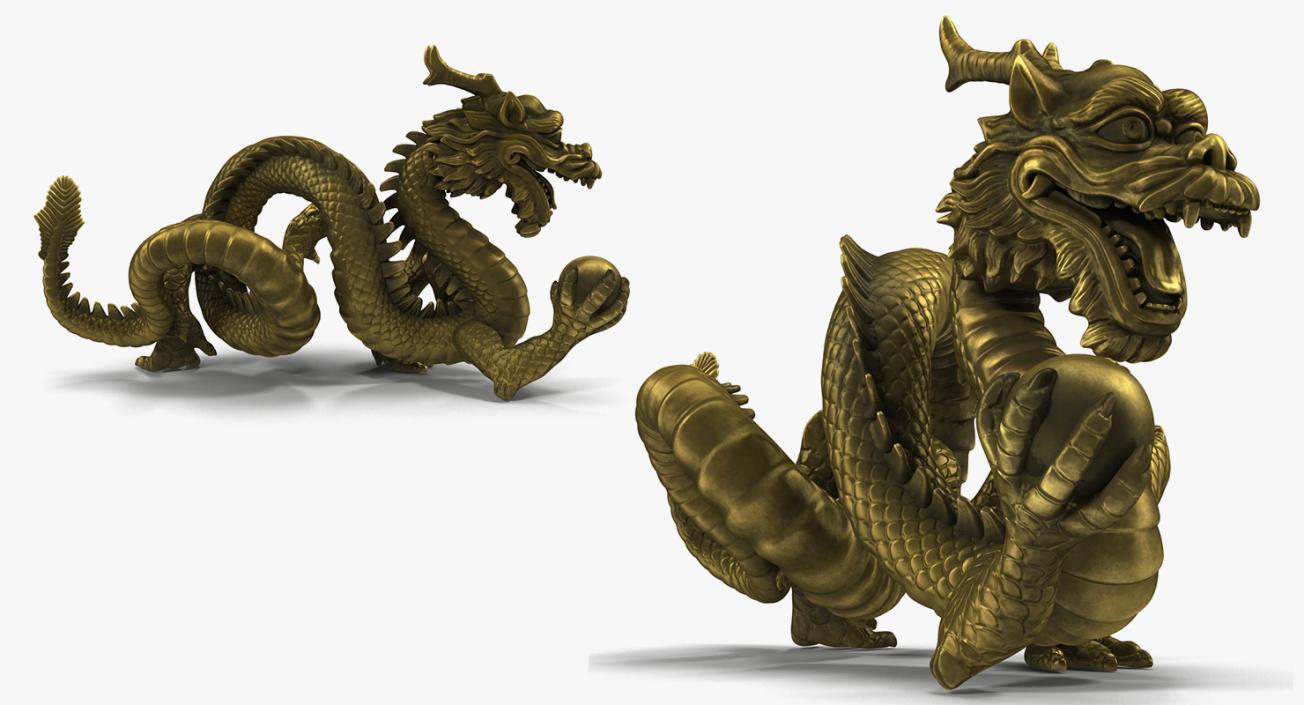 3D Chinese Dragons Collection 2 model