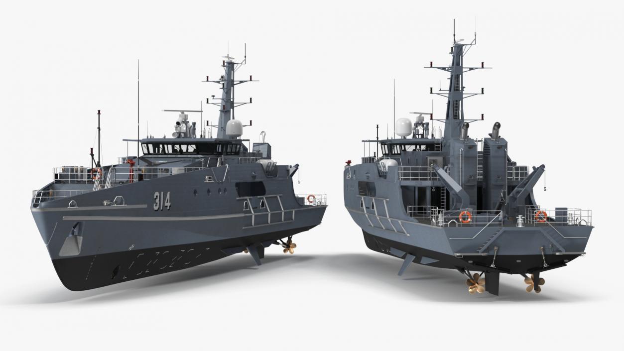 3D Australian Defence Vessel Cape Otway