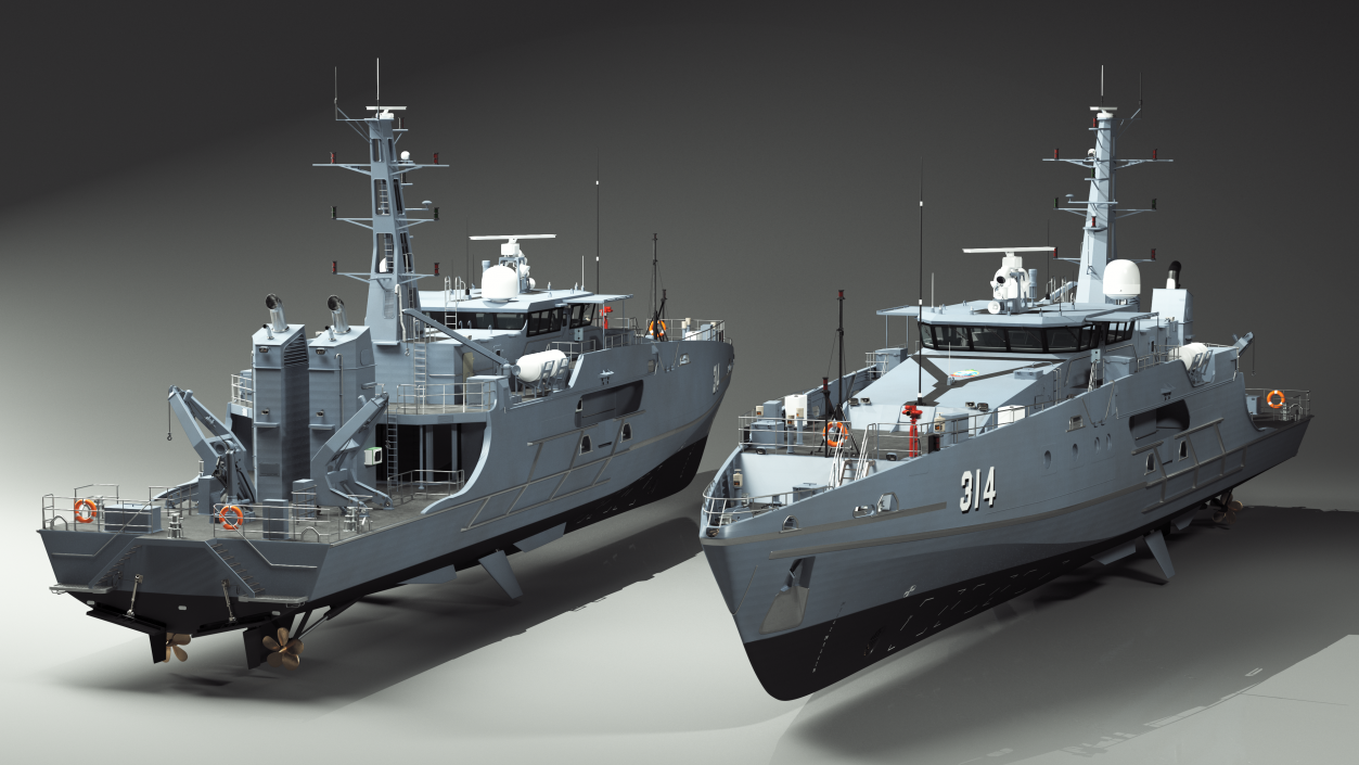 3D Australian Defence Vessel Cape Otway