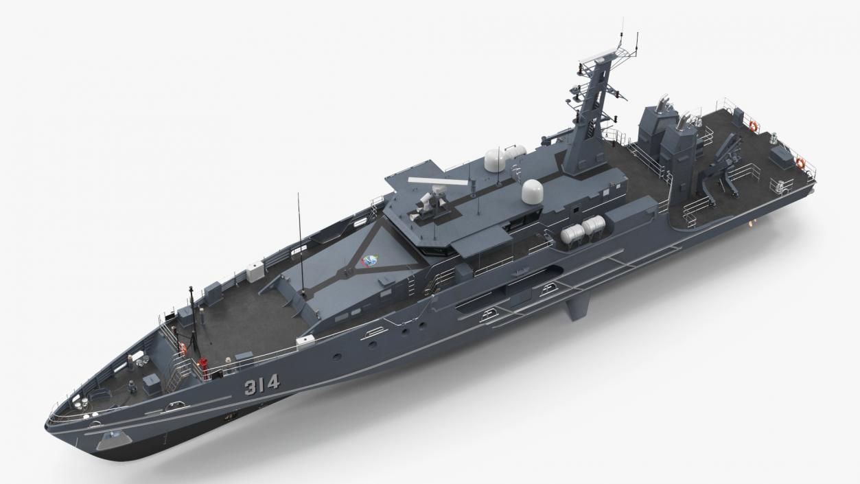 3D Australian Defence Vessel Cape Otway