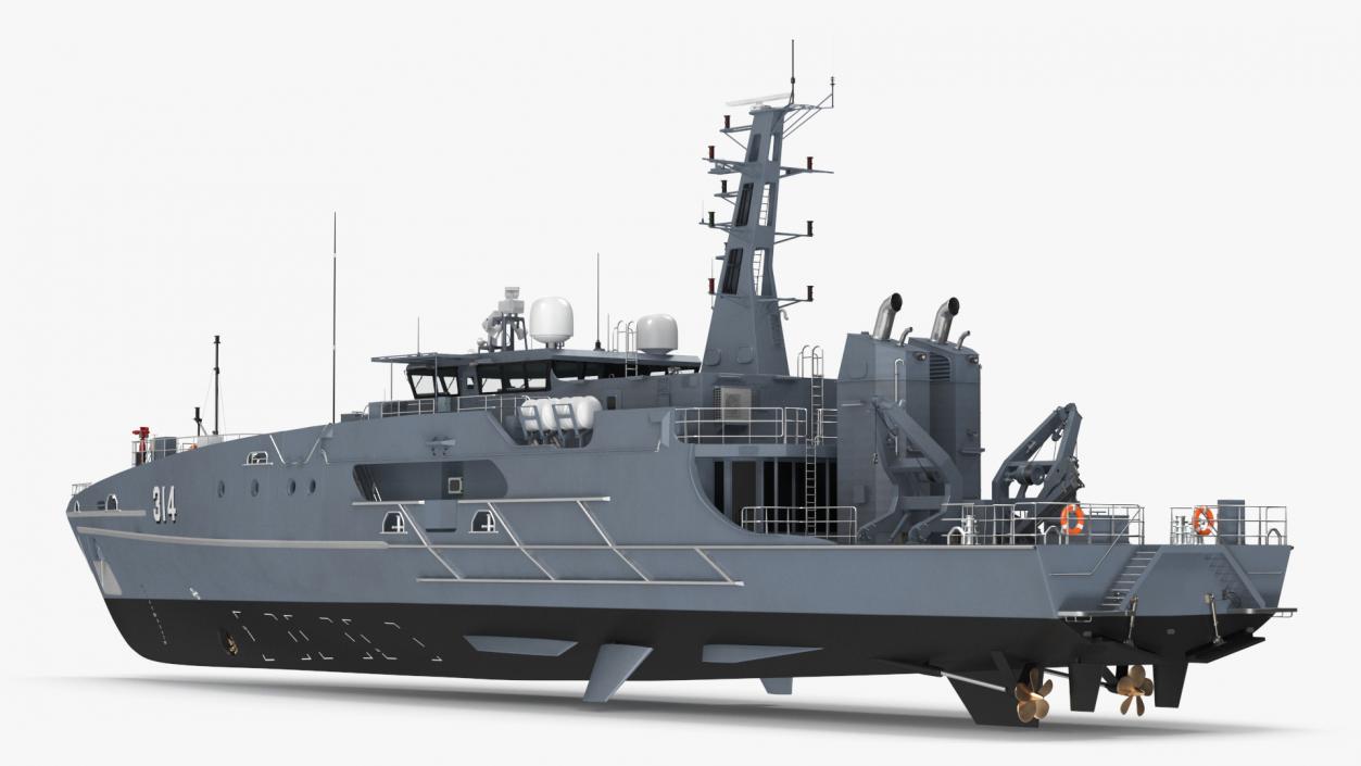 3D Australian Defence Vessel Cape Otway