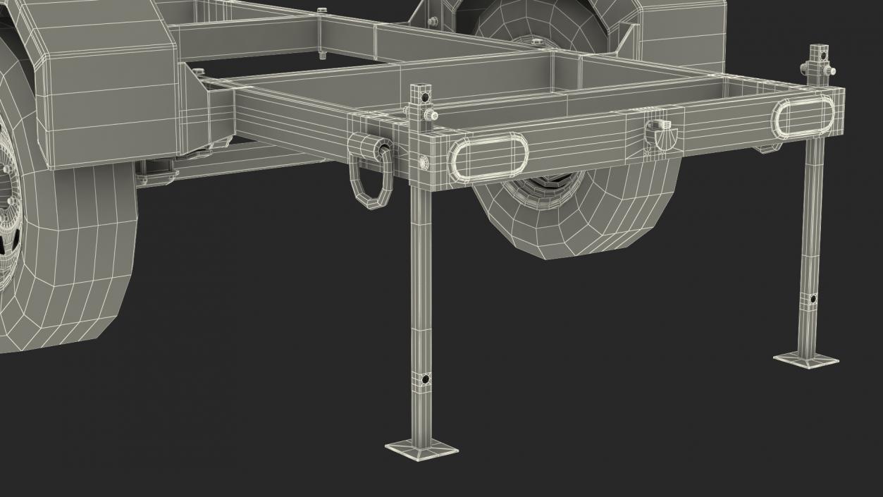 3D Heavy Duty 2 Wheel Trailer