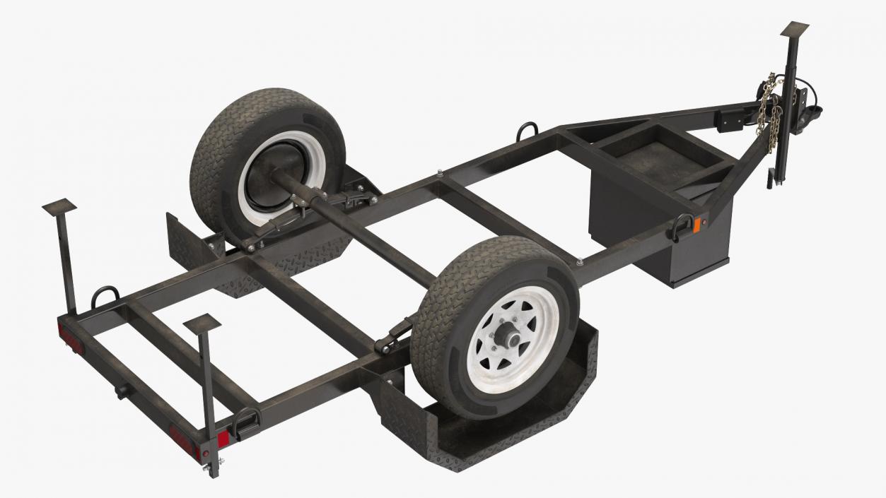 3D Heavy Duty 2 Wheel Trailer