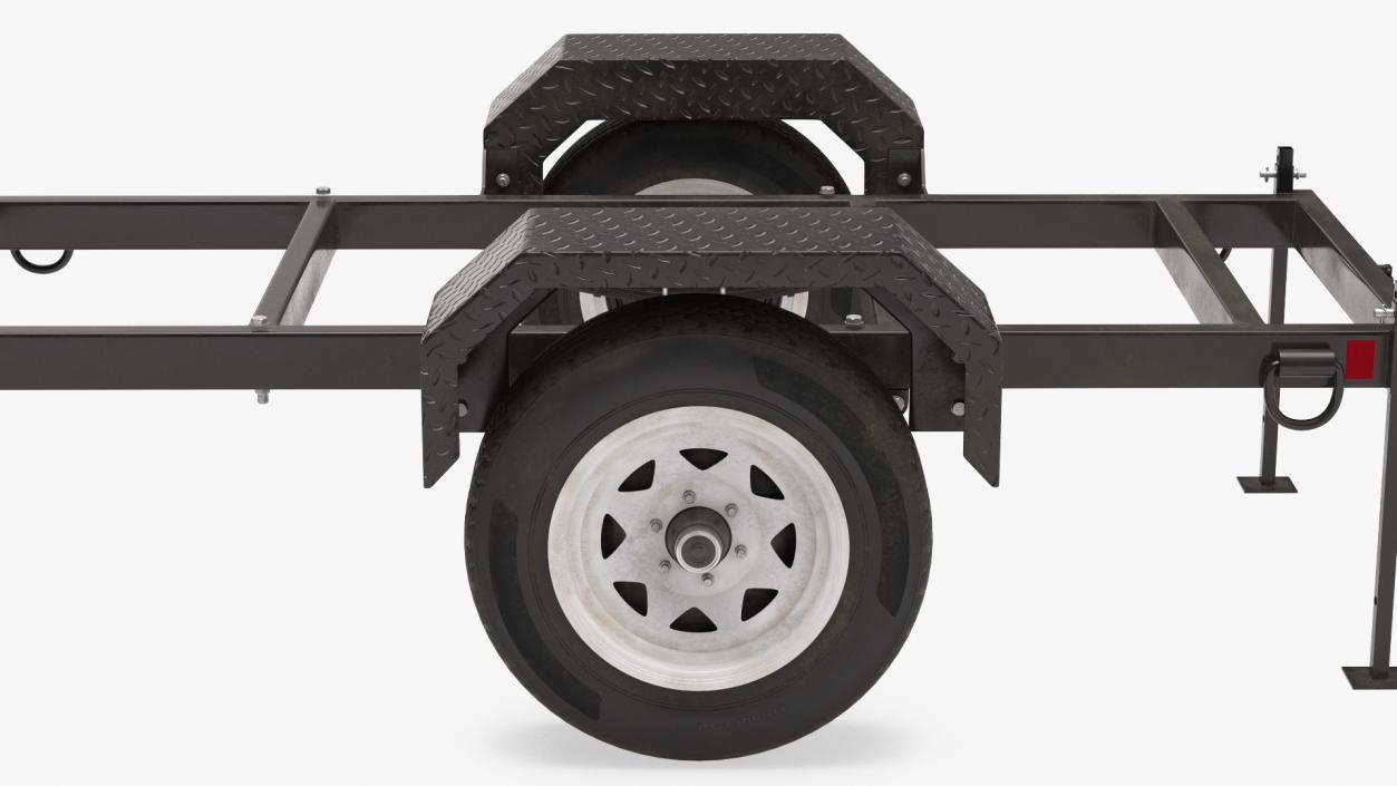 3D Heavy Duty 2 Wheel Trailer