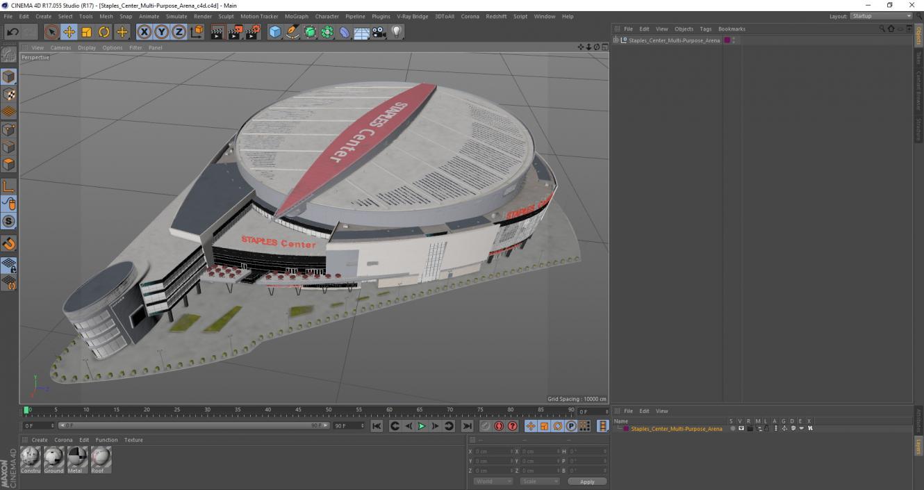 Staples Center Multi-Purpose Arena 3D model