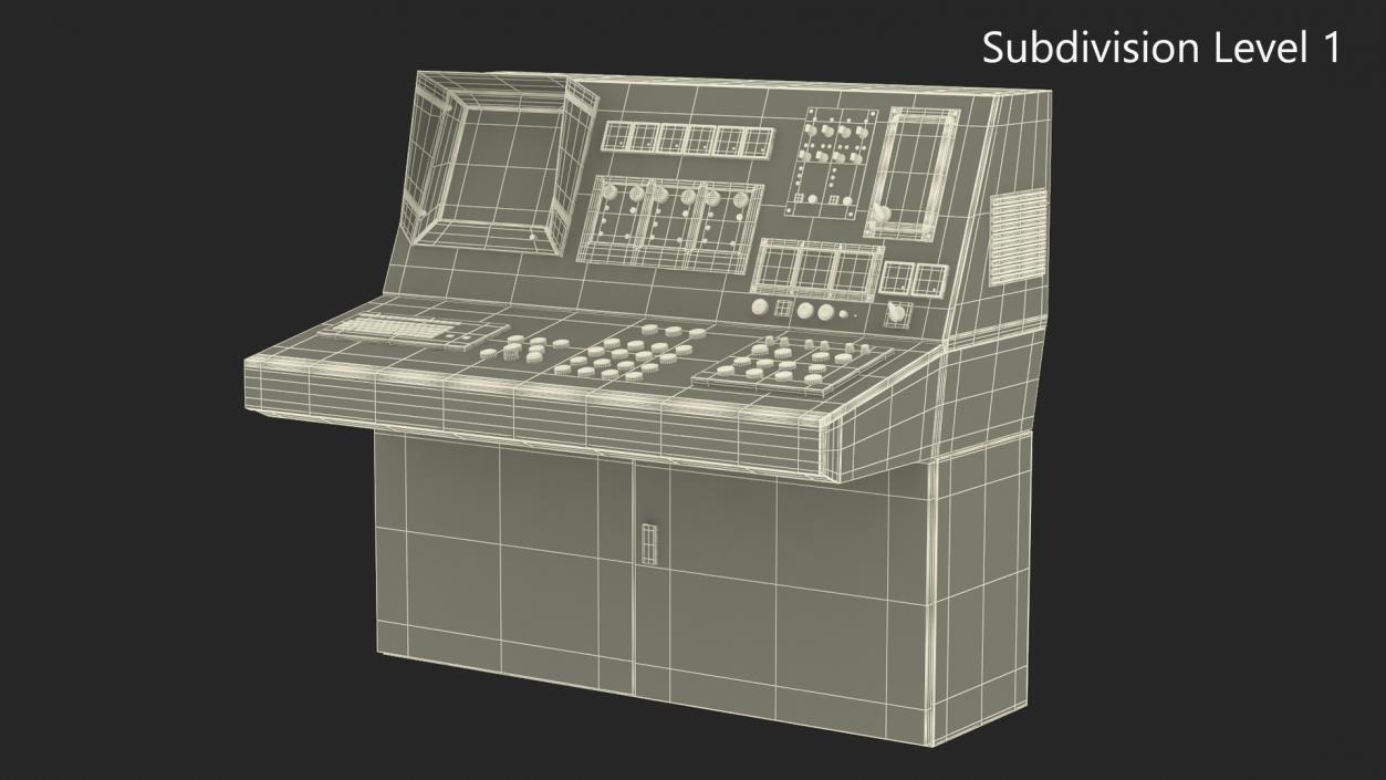 3D model Old Factory Computer