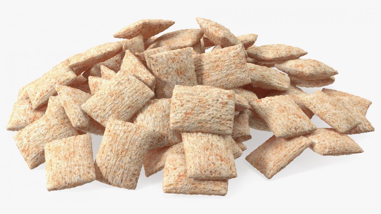 Pile of Breakfast Cereal Pads 3D model