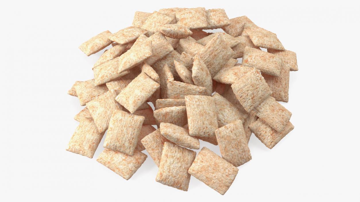 Pile of Breakfast Cereal Pads 3D model